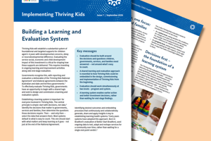Implementing Thriving Kids: building a learning and evaluation system